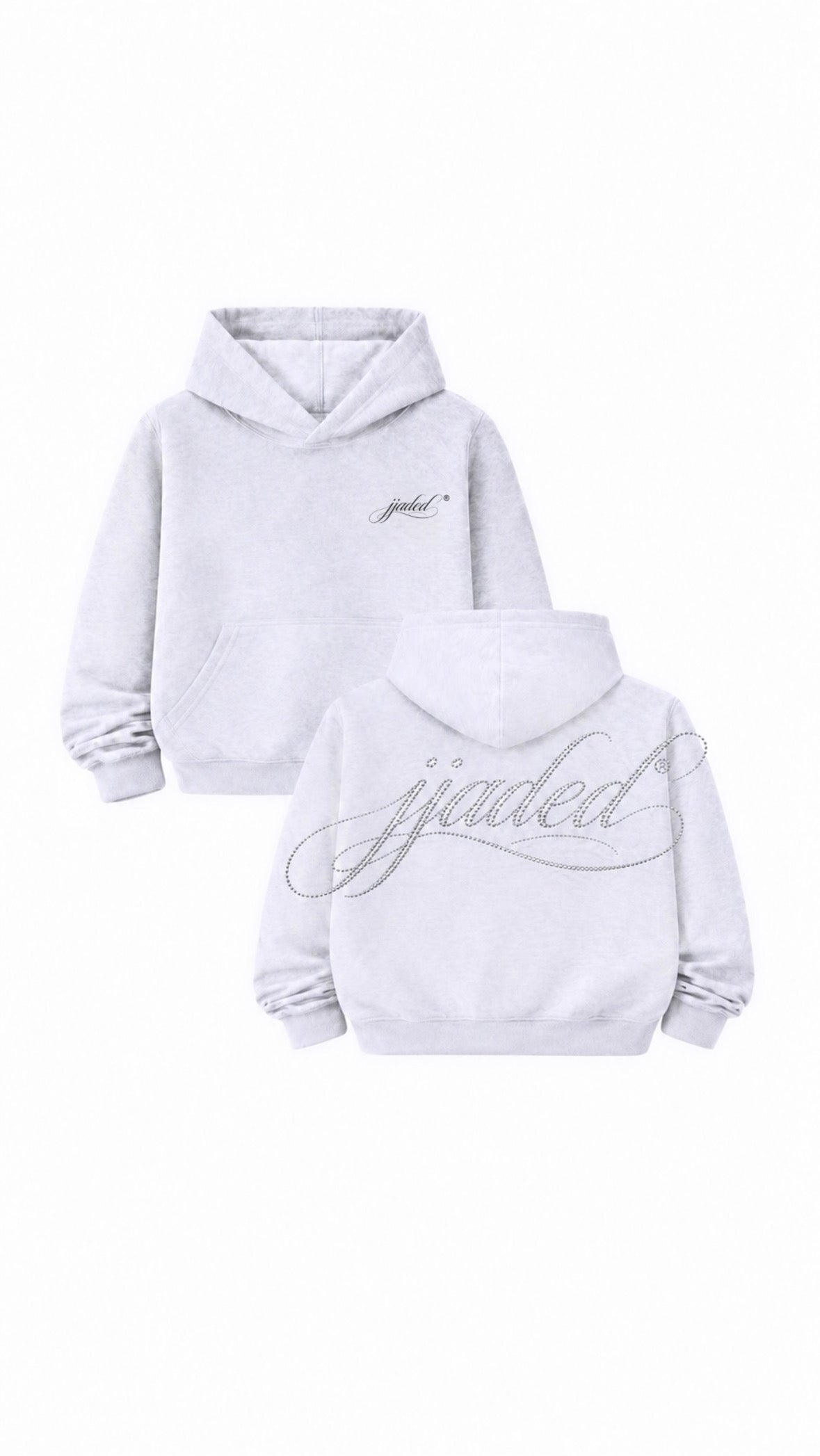 jjaded rhinestone hoodie
